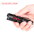 Wholesale sk68 Zoomable Mini Torch light Tiny High Power Style AA battery powered Mini LED Tactical Flashlight with clip